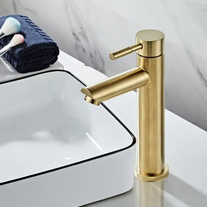 Modern brushed gold basin faucet bathroom single handle mixer tap