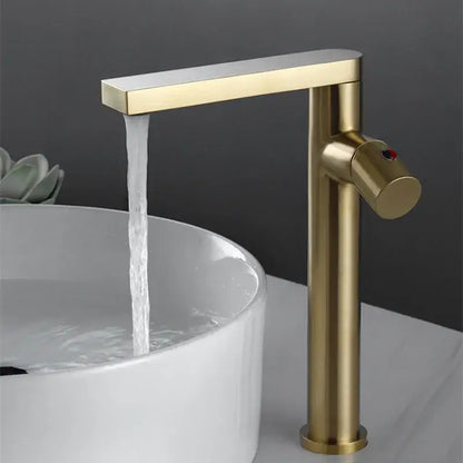 Modern brushed gold basin faucet bathroom single handle mixer tap