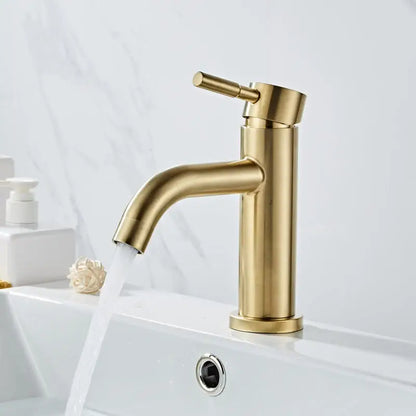 Modern brushed gold basin faucet bathroom single handle mixer tap