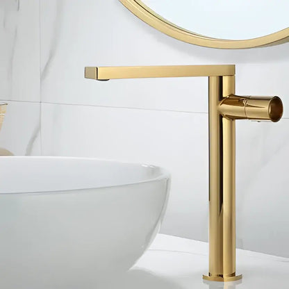 Modern brushed gold basin faucet bathroom single handle mixer tap