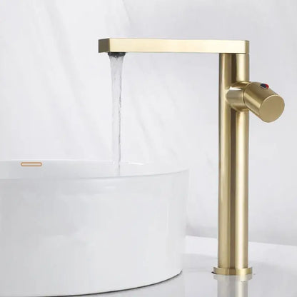 Modern brushed gold basin faucet bathroom single handle mixer tap