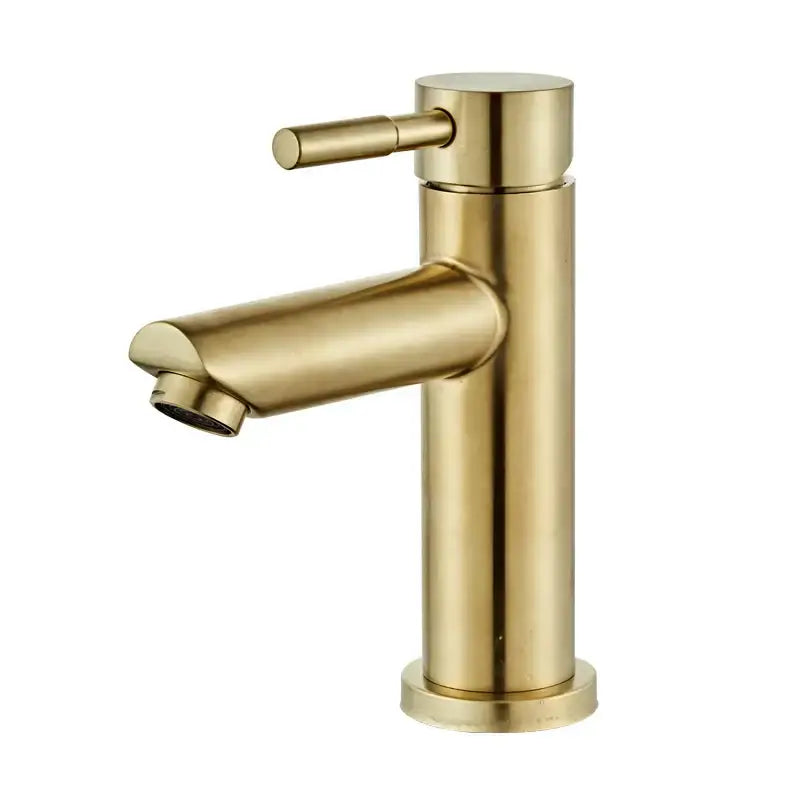 Modern brushed gold basin faucet bathroom single handle mixer