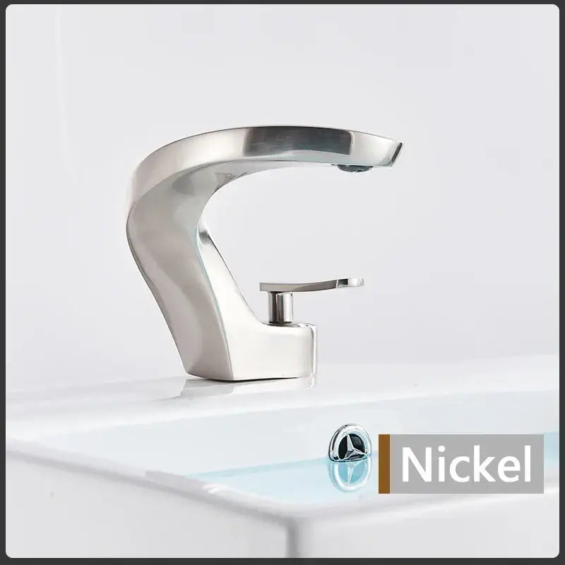 Modern brushed gold basin faucet bathroom single lever mixer tap