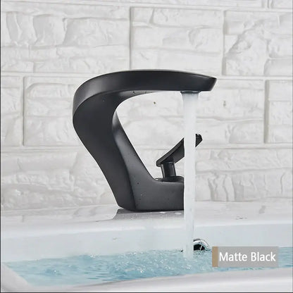 Modern brushed gold basin faucet bathroom single lever mixer tap