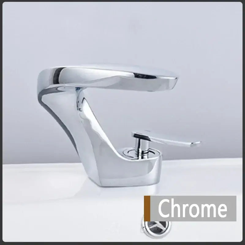 Modern brushed gold basin faucet bathroom single lever mixer tap