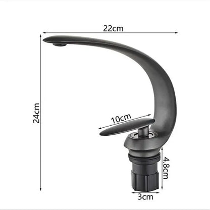 Modern brushed gold basin faucet bathroom sink fixture