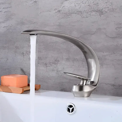 Modern brushed gold basin faucet bathroom sink fixture