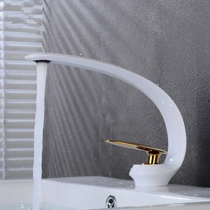 Modern brushed gold basin faucet bathroom sink fixture