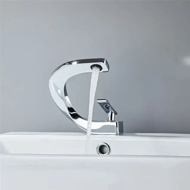 Modern brushed gold basin faucet bathroom sink mixer tap