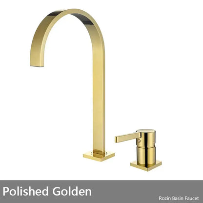 Modern brushed gold basin faucet bathroom sink mixer tap