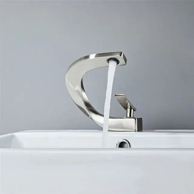 Modern brushed gold basin faucet bathroom sink mixer tap
