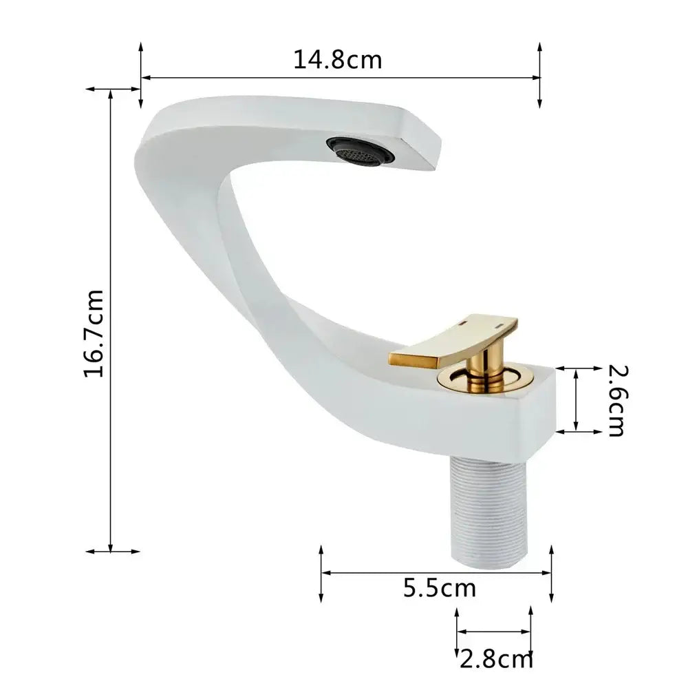 Modern brushed gold basin faucet bathroom sink mixer tap