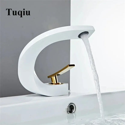 Modern brushed gold basin faucet bathroom sink mixer tap