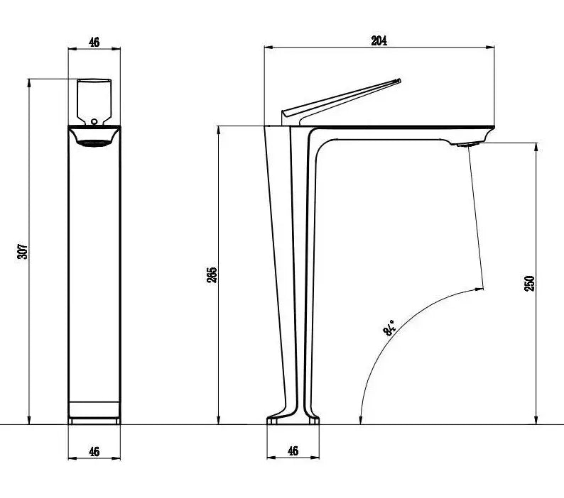 Modern brushed gold basin faucet bathroom sink tap