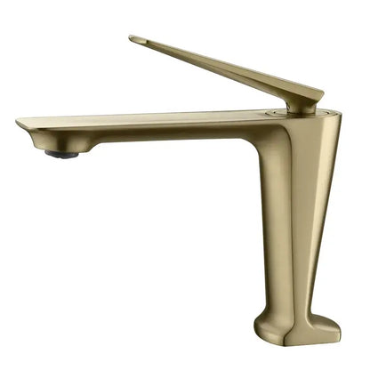 Modern brushed gold basin faucet bathroom sink tap