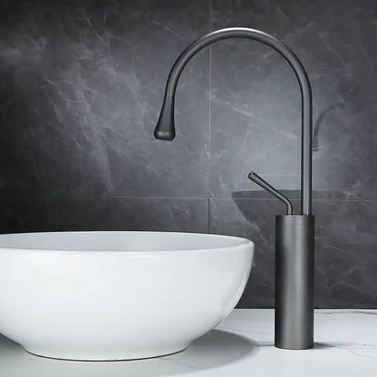 Modern brushed gold basin faucet bathroom swivel sink crane