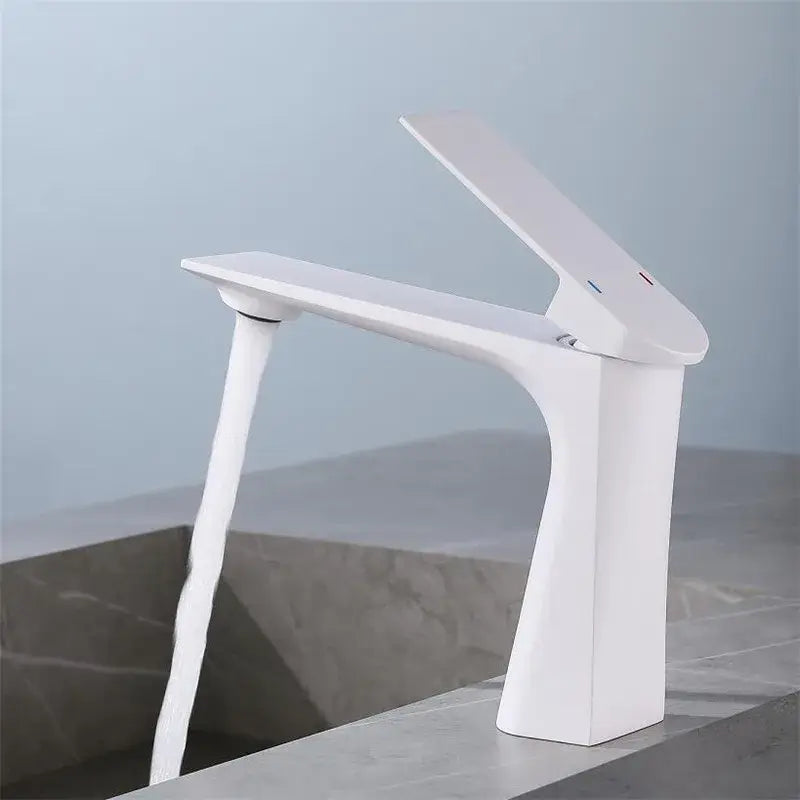 Modern brushed gold basin faucet bathroom water mixer crane
