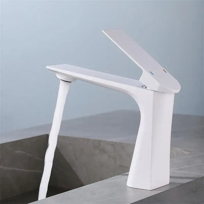 Modern brushed gold basin faucet bathroom water mixer crane