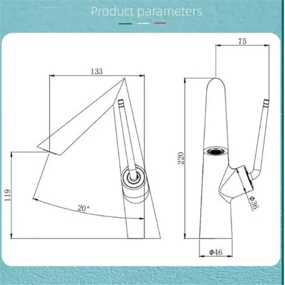 Modern brushed gold basin faucet kitchen sink mixer tap