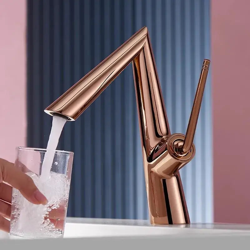 Modern brushed gold basin faucet kitchen sink mixer tap