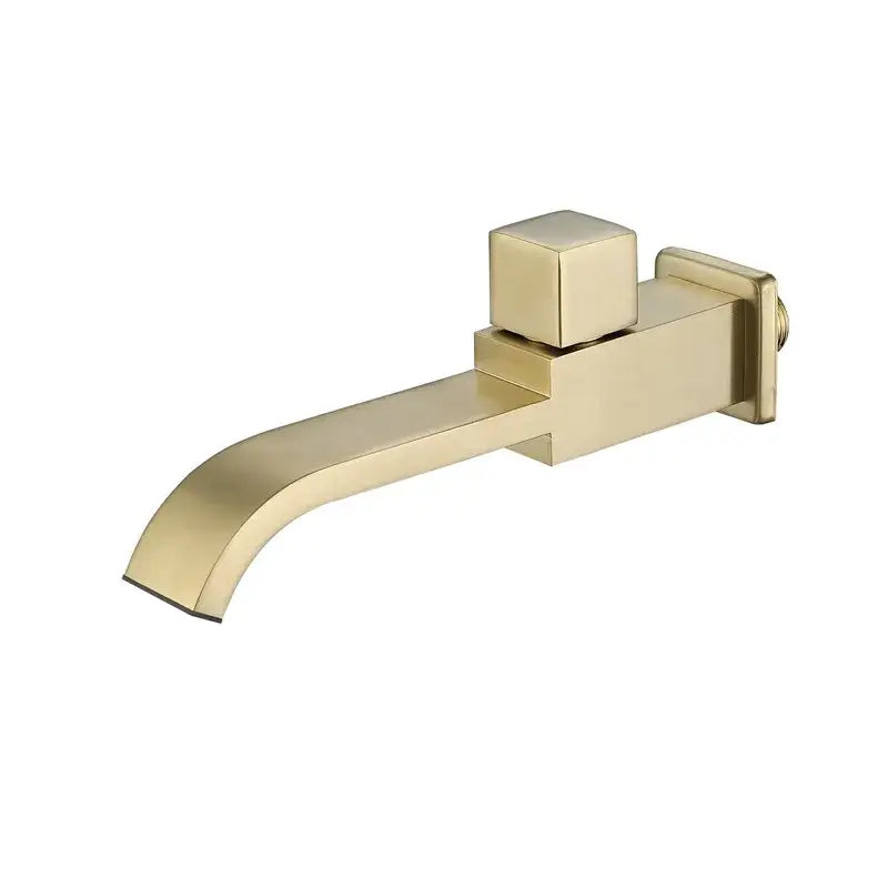 Modern brushed gold basin faucet set bathroom cold water tap