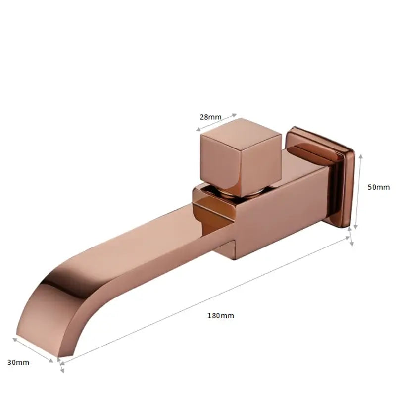 Modern brushed gold basin faucet set bathroom cold water tap