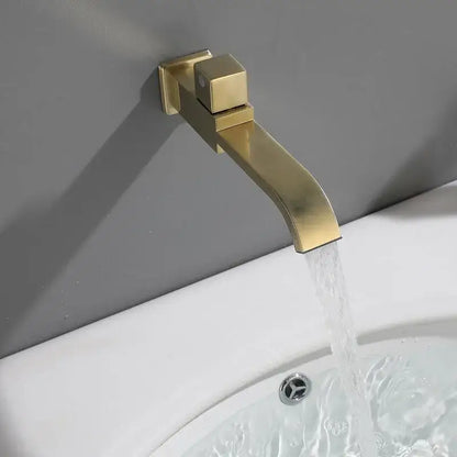 Modern brushed gold basin faucet set bathroom cold water tap