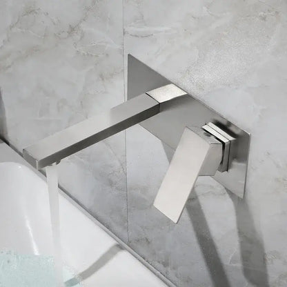 Modern brushed gold basin faucet set bathroom mixer tap