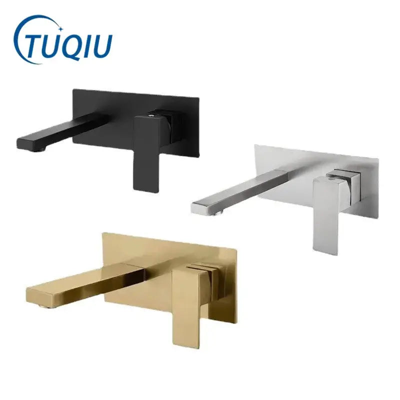 Modern brushed gold basin faucet set bathroom mixer tap
