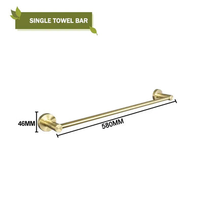 Modern brushed gold bath hardware set bathroom accessories