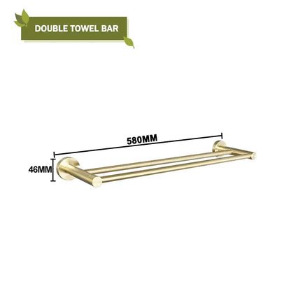 Modern brushed gold bath hardware set bathroom accessories