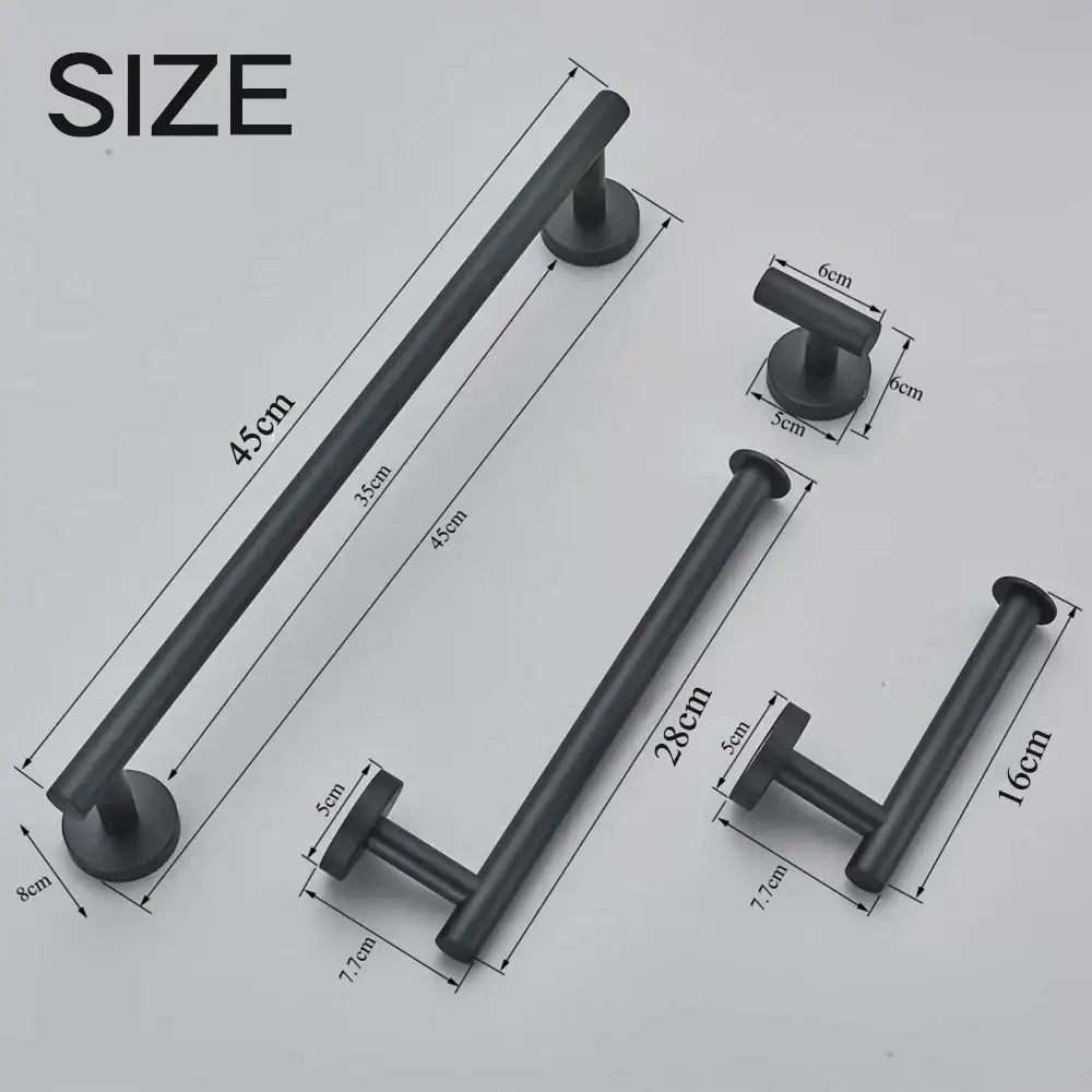 Modern brushed gold bathroom accessories set stainless steel bathroom