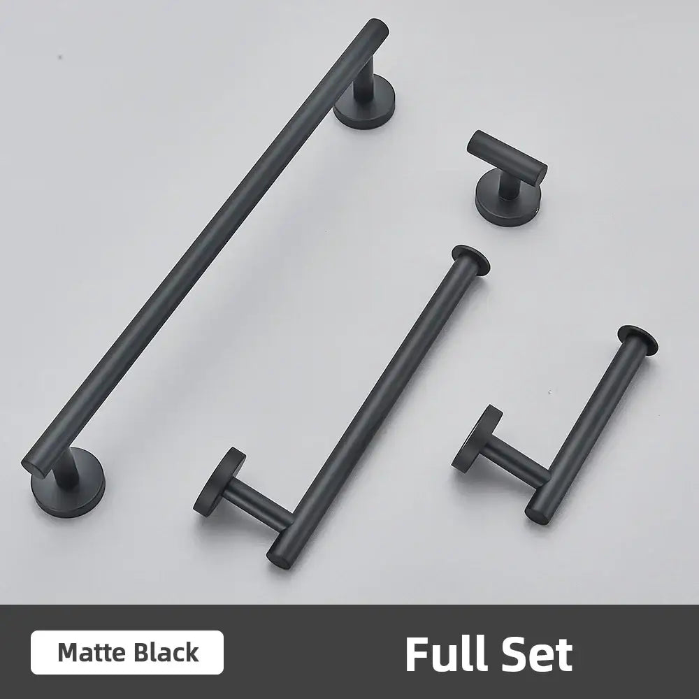 Modern brushed gold bathroom accessories set stainless steel bathroom
