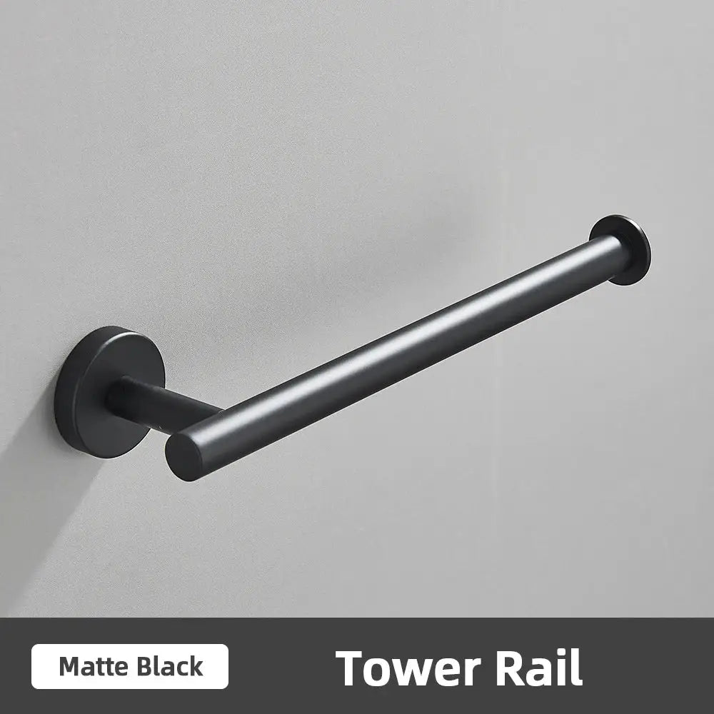 Modern brushed gold bathroom accessories set stainless steel bathroom