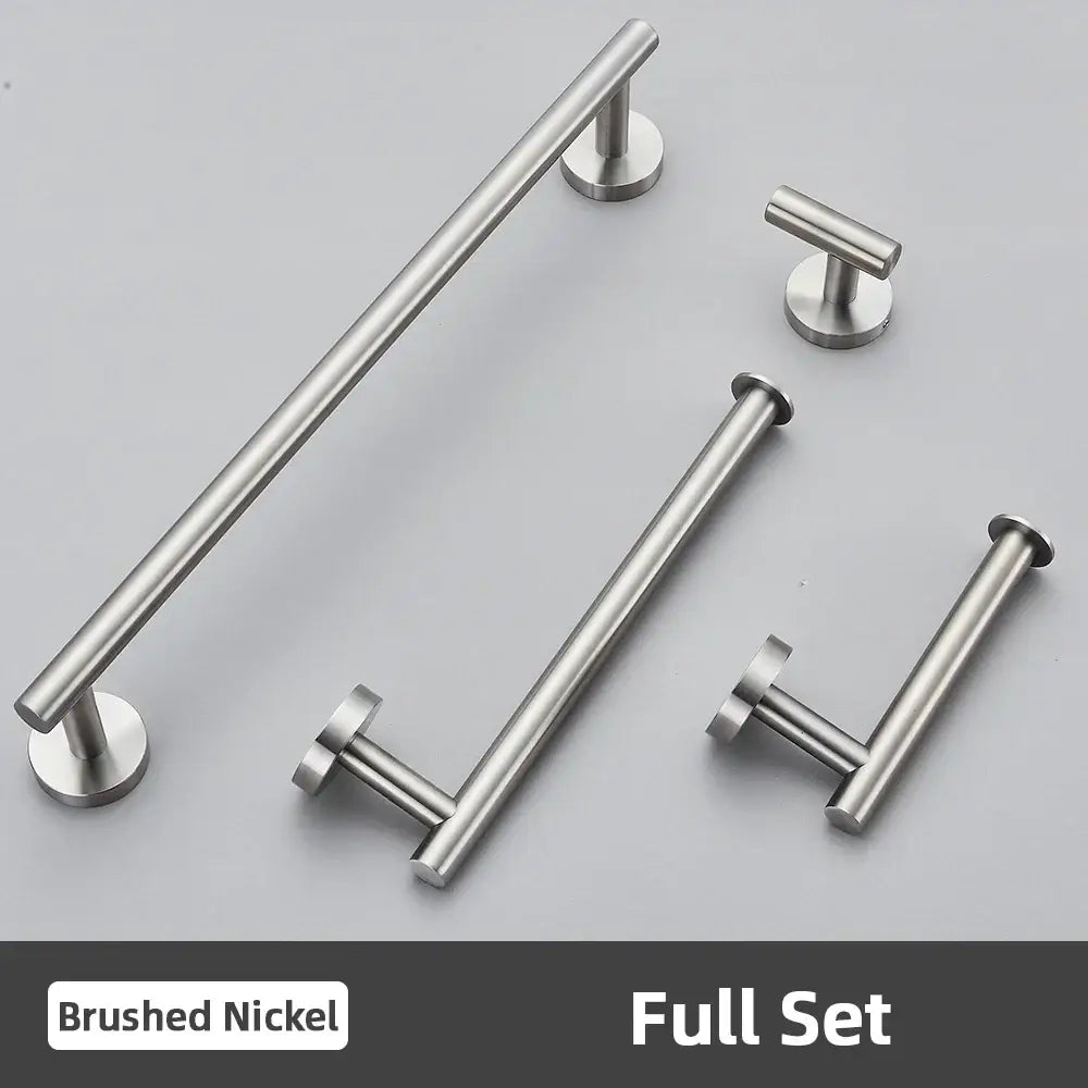 Modern brushed gold bathroom accessories set stainless steel bathroom