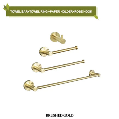 Modern brushed gold bathroom hardware set bathroom accessories