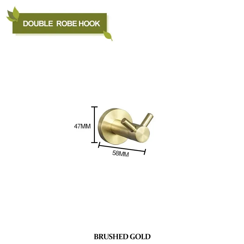 Modern brushed gold bathroom hardware set bathroom accessories