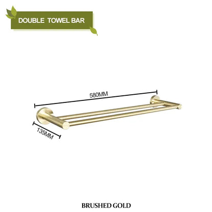 Modern brushed gold bathroom hardware set bathroom accessories