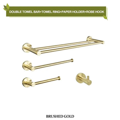 Modern brushed gold bathroom hardware set bathroom accessories