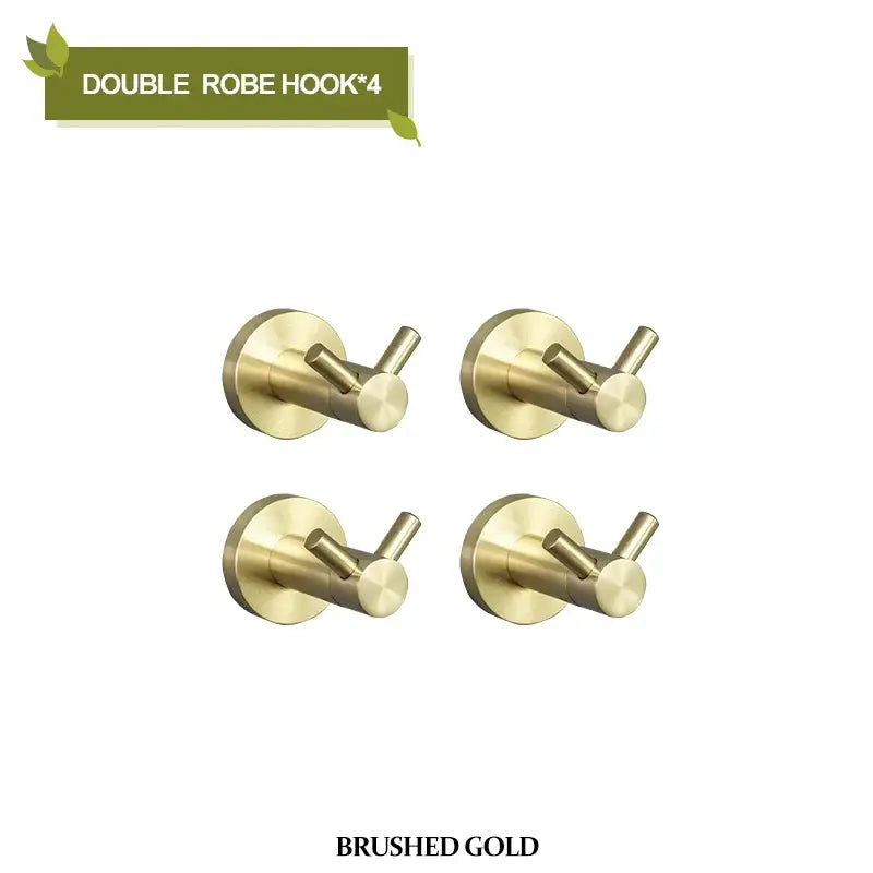 Modern brushed gold bathroom hardware set bathroom accessories
