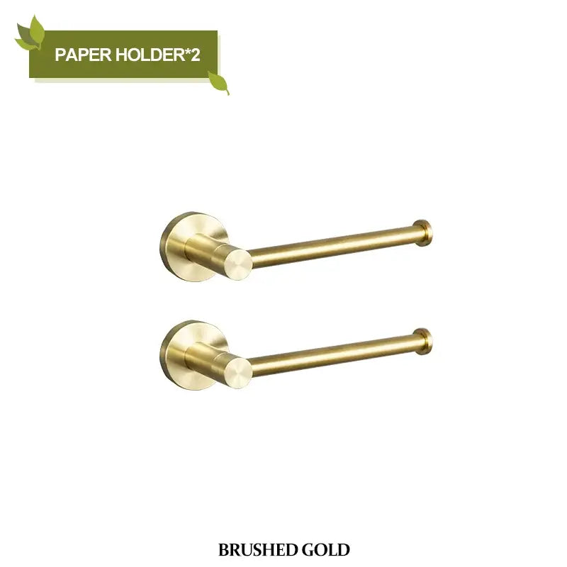 Modern brushed gold bathroom hardware set bathroom accessories