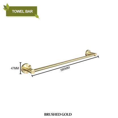 Modern brushed gold bathroom hardware set bathroom accessories