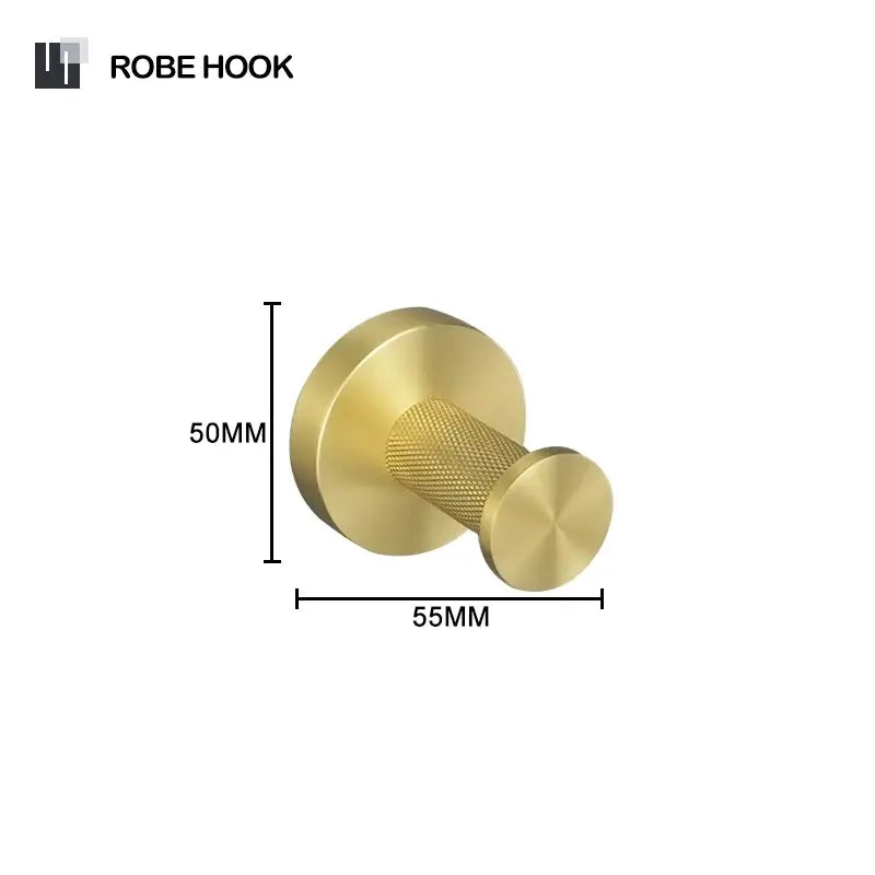 Modern brushed gold bathroom set towel bar and paper holder kit