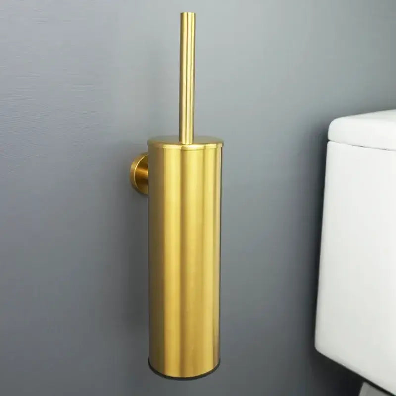 Modern brushed gold bathroom set towel bar and paper holder kit