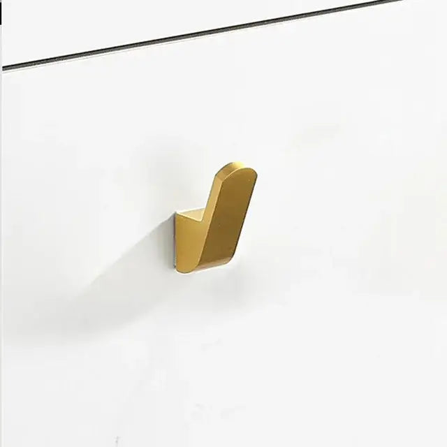 Modern brushed gold bathroom set towel rack and shelf hardware