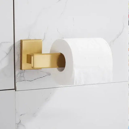 Modern brushed gold bathroom set towel rack and shelf hardware