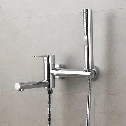 Modern brushed gold bathtub shower set with faucet for bathroom