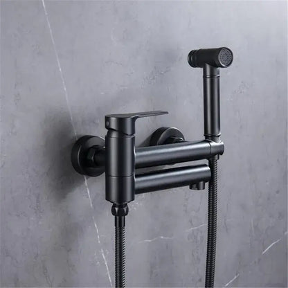 Modern brushed gold bathtub shower set with faucet for bathroom