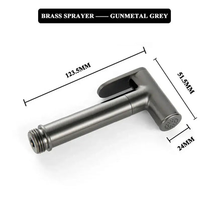 Modern brushed gold bidet faucet set bathroom handheld shower sprayer