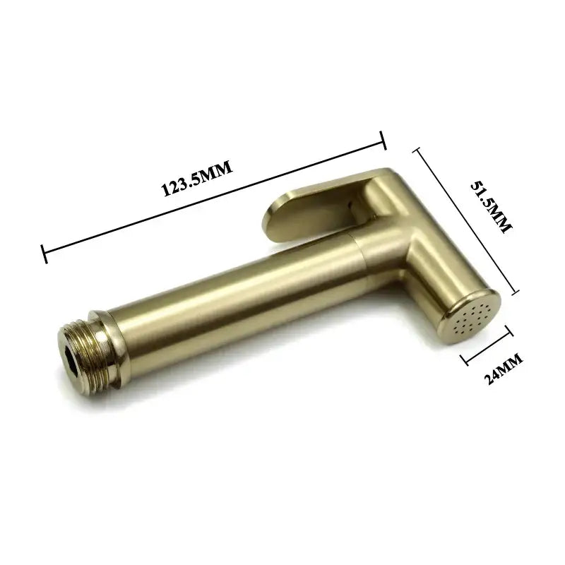 Modern brushed gold bidet faucet set bathroom handheld shower sprayer